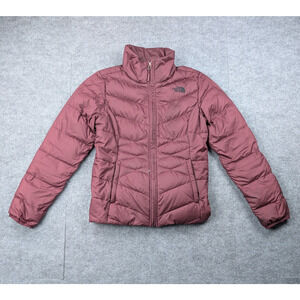 The North Face Alpz Down Jacket Womens Small Burgundy 550 Goose Outdoors Utility